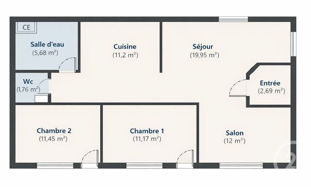 Appartement F4 &agrave; vendre - 4 pi&egrave;ces - 79 m2 - Vantoux - 57 - LORRAINE