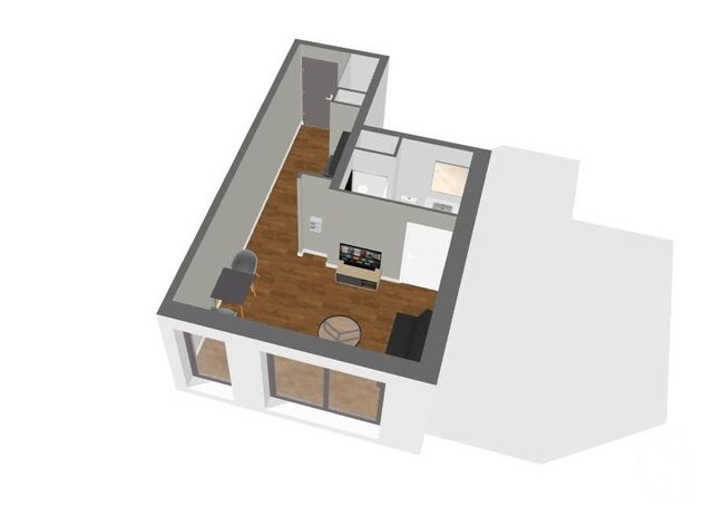 Appartement F1 à vendre - 1 pièce - 27,45 m2 - Entrange - 57 - LORRAINE