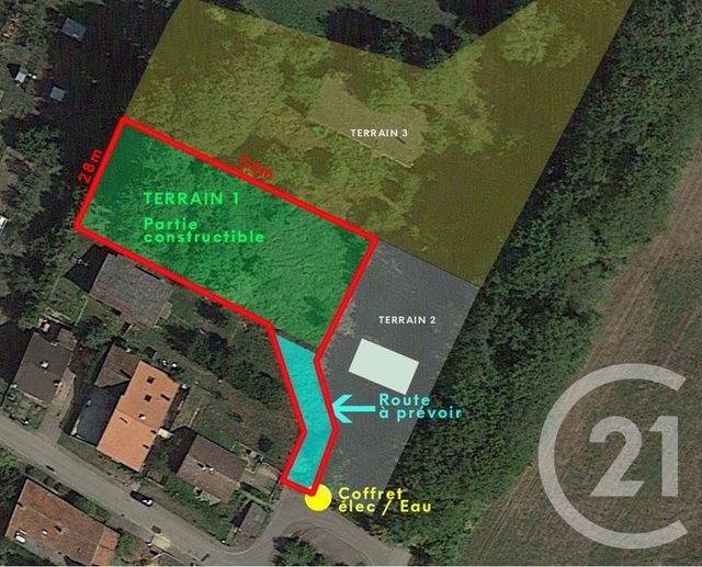 Terrain à vendre - 1561 m2 - St Hubert - 57 - LORRAINE
